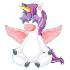 Groovy Star Unicorn Cutout | Winged Unicorn Party Decoration